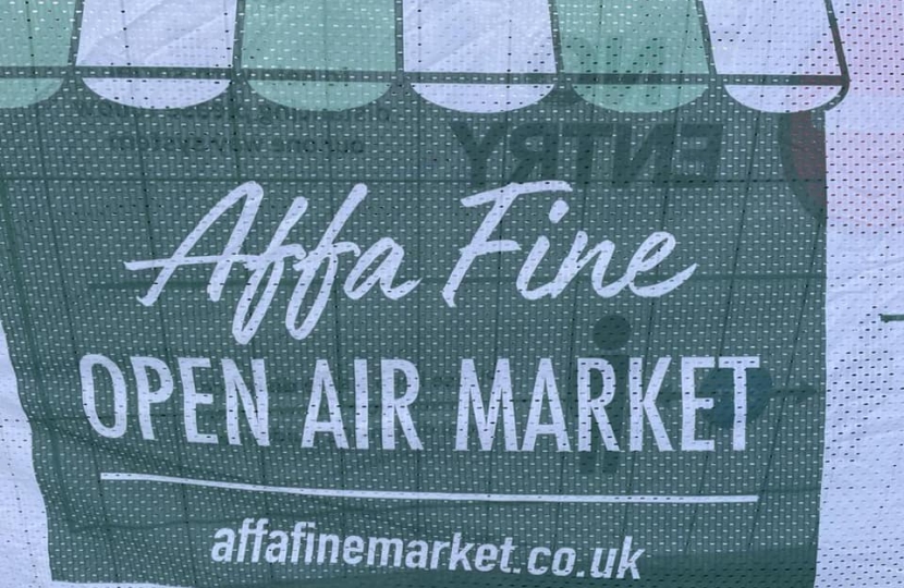 Affa fine market stalls